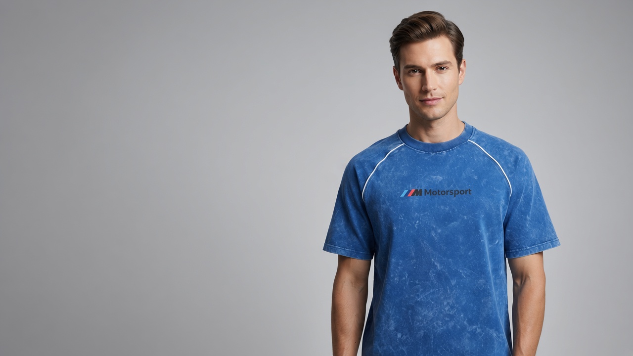 Motorsport Acid Wash Raglan Tee