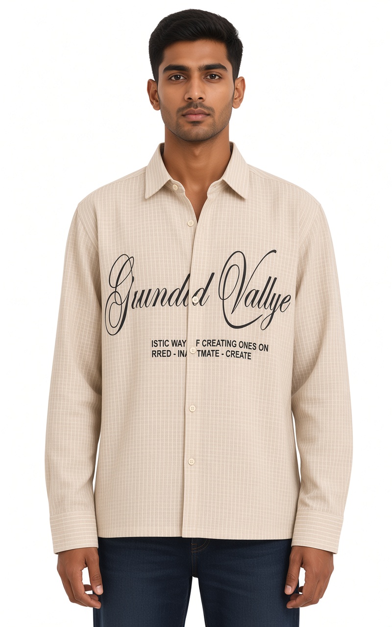 Grounded Valley Script Overshirt