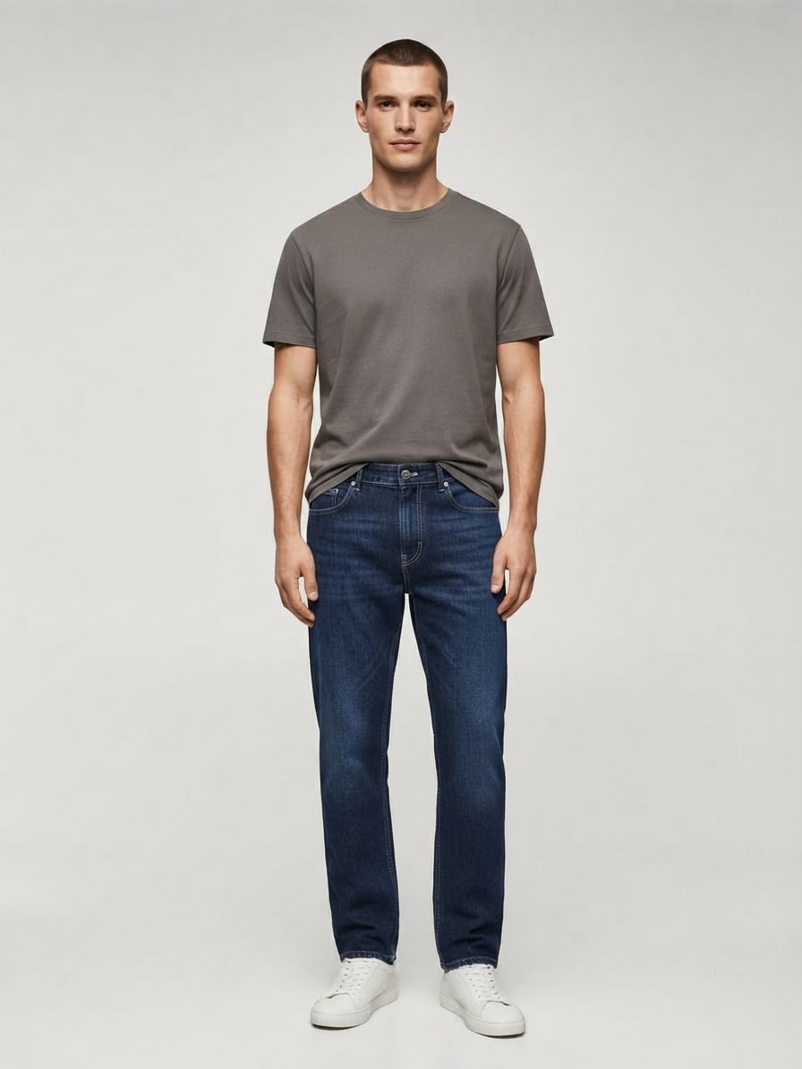 Raw Indigo Heritage Straight Jeans
